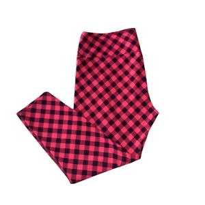 -- SUAVE  PLAID TUMMY CONTROL HOLIDAY LEGGING